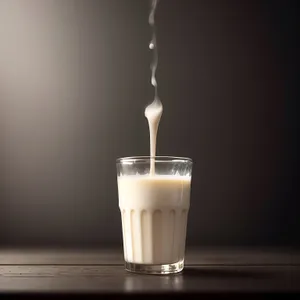 Refreshing Cocktail with Milk, Vodka, and Ice