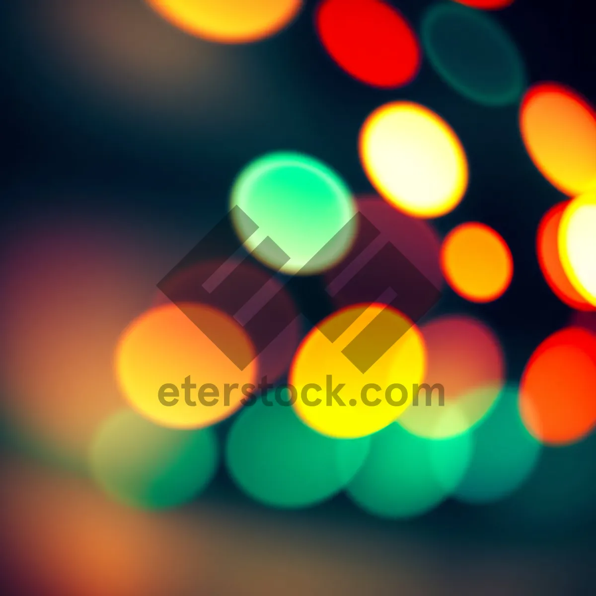 Picture of Vibrant Glow: Blurred Circle of Colorful Light