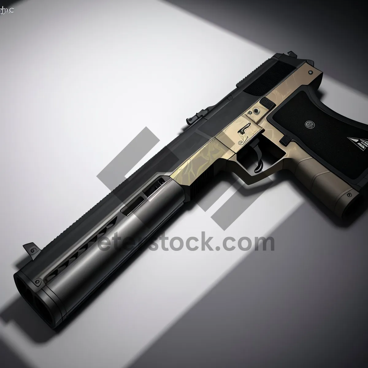 Picture of Black Gas Gun: Military-grade Pistol for Enhanced Security