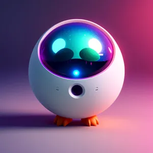 Glowing Glass Button Icon