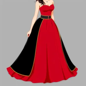 Artistic Silhouette Boutique Outfit - Cartoon Clip Art