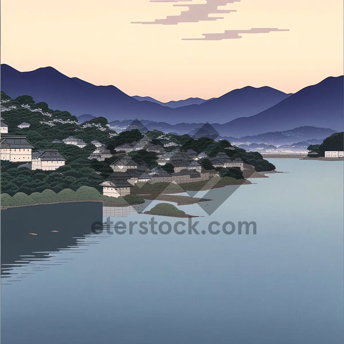 Picture of Serenity by the Shore: Spectacular Sky, Sun, and Sea
