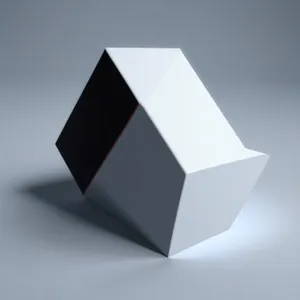 Solid Glass 3D Icon Box Design Element