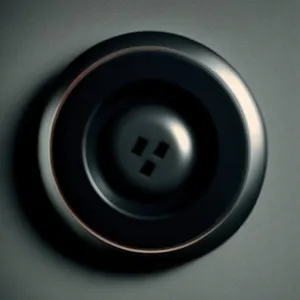 Black Round Sound Button Icon