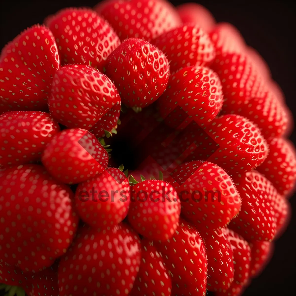 Picture of Juicy Summer Berries: Raspberries and Strawberries