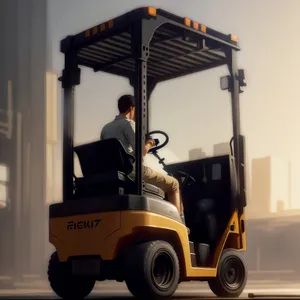 Industrial Cargo Forklift - Heavy Equipment for Efficient Transportation