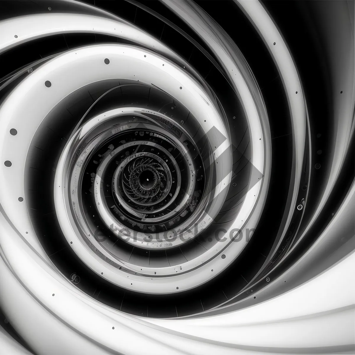 Picture of Shiny Coil: Abstract Digital Motion Art