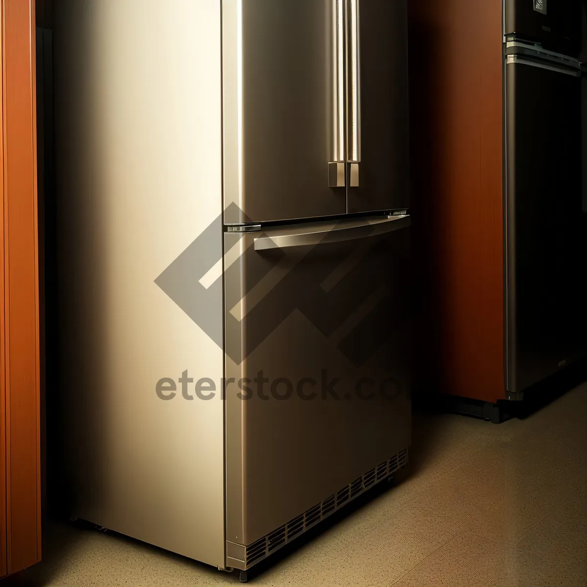 Picture of Modern 3D White Goods Refrigerator for Stylish Interiors