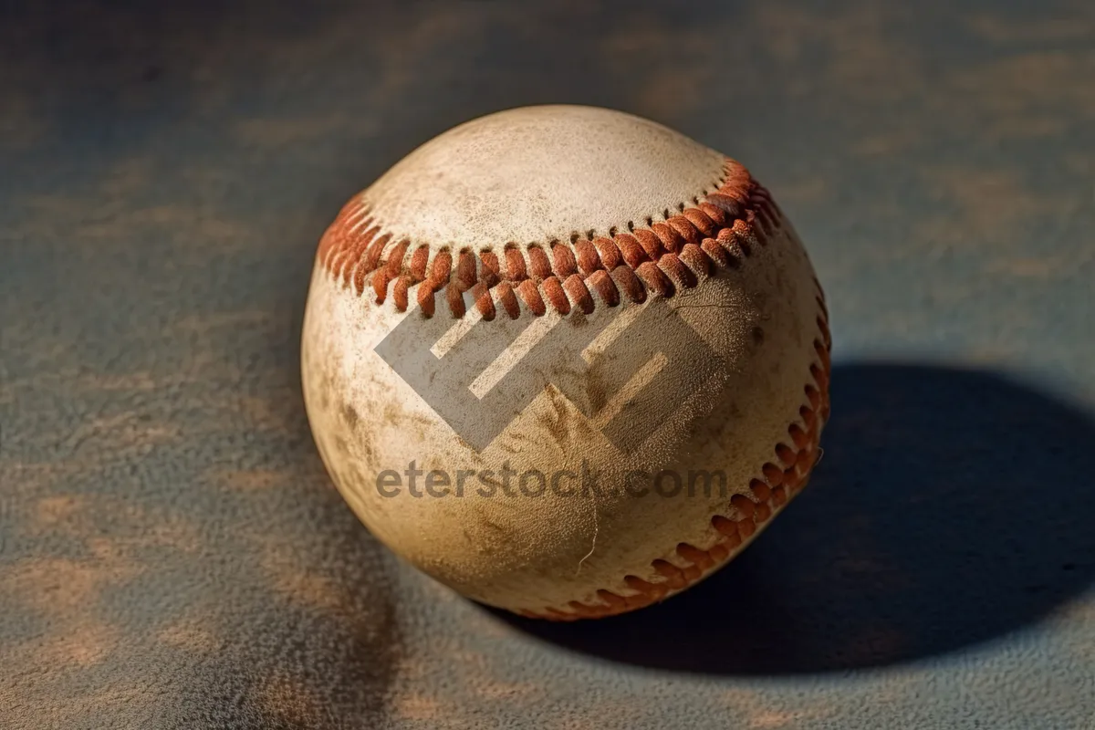 Picture of Baseball Glove Sports Equipment Leather Game Ball.