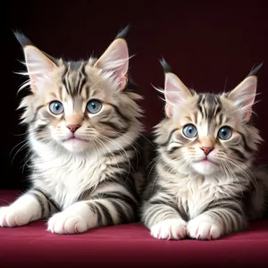 Cute Tabby Kitten with Adorable Whiskers