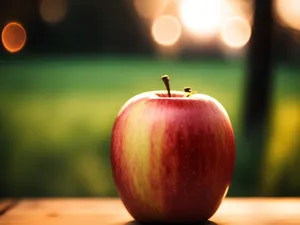 Fresh and Healthy Red Delicious Apple Snack.