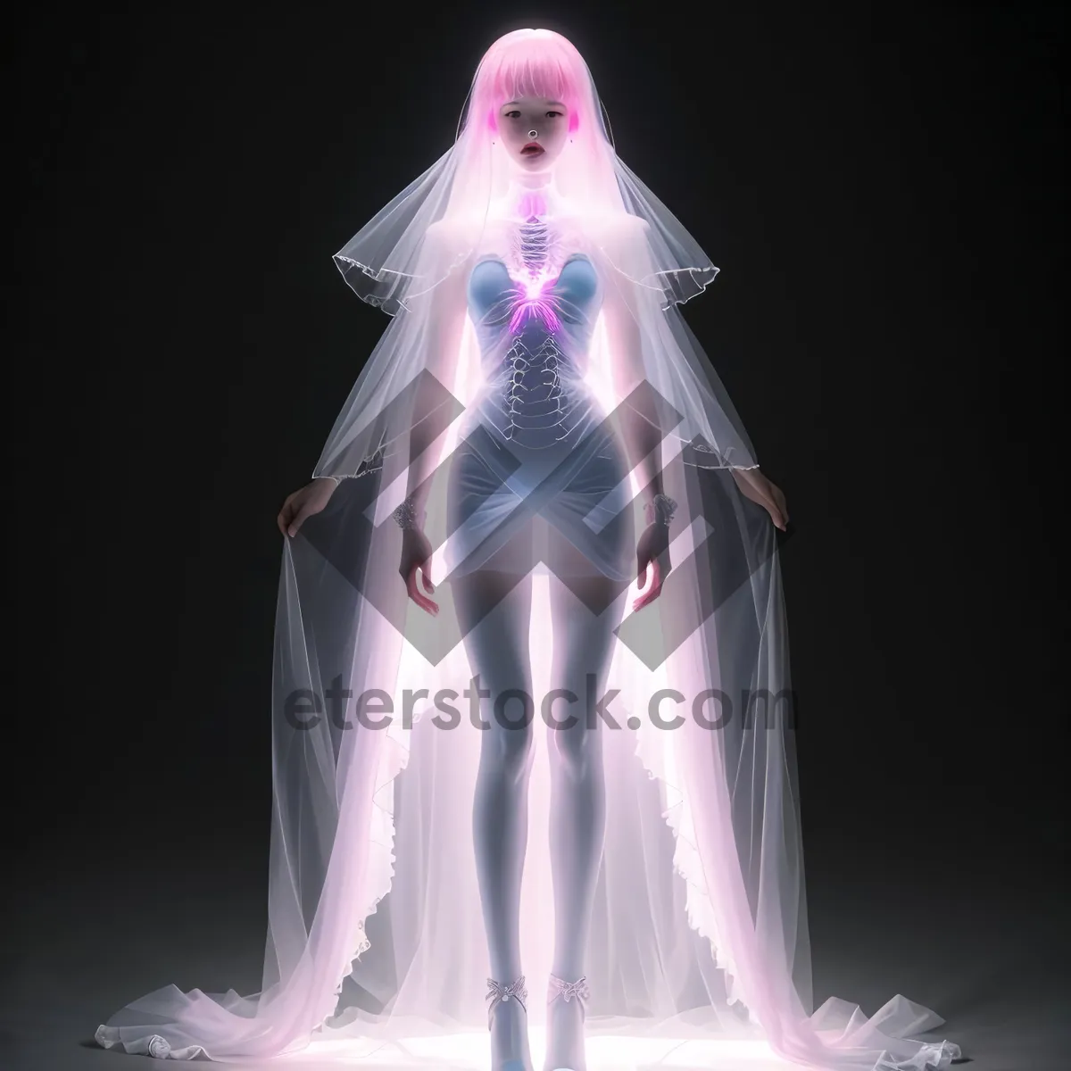 Picture of 3D Medical Skeleton Anatomy Graphic - Bone X-ray Image