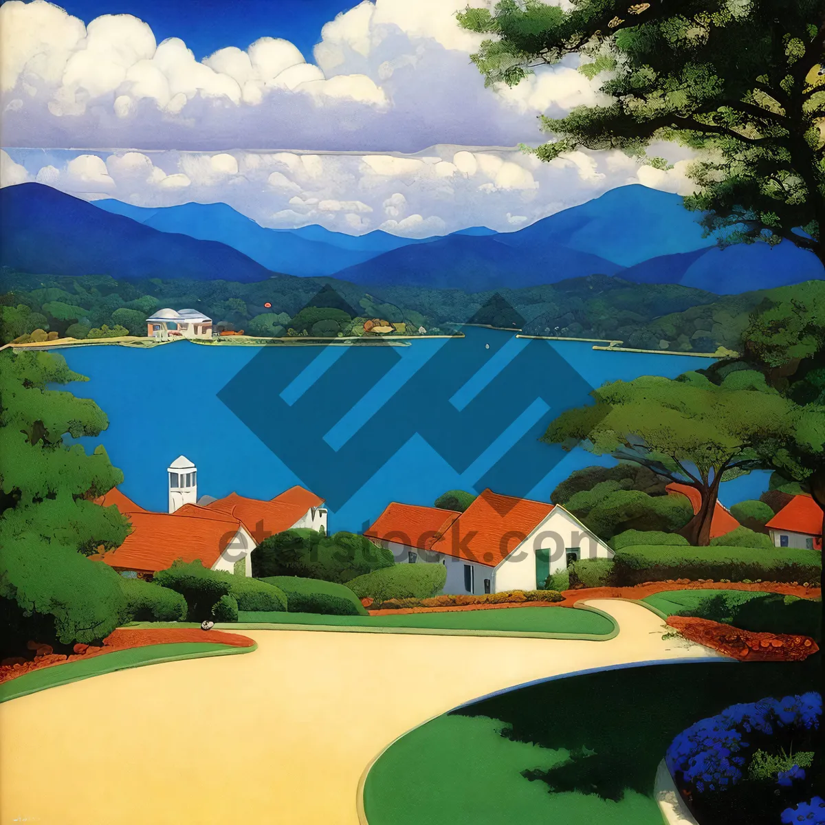 Picture of Idyllic Tropical Beach Resort with Scenic Ocean View