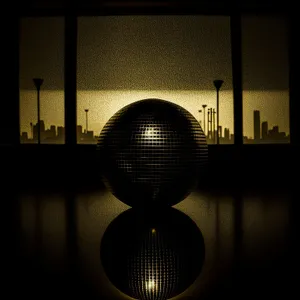 Disco Ball Audio Device with Electric Fan