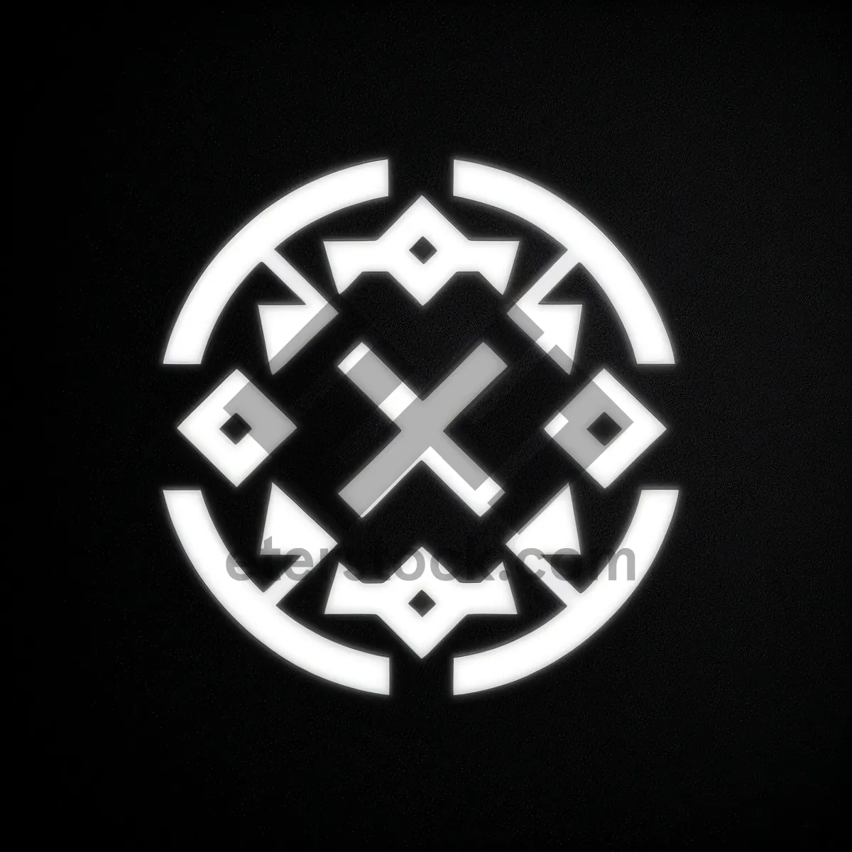 Picture of Bank symbol icon with black button sign