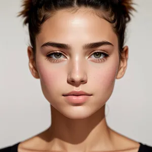 Radiant Beauty: Fresh-Faced Attractive Model with Gorgeous Skin