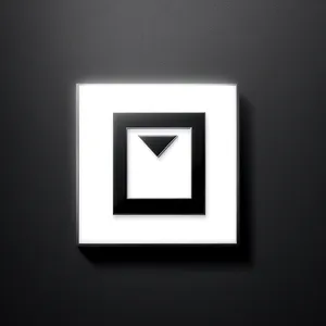 Modern Square Black Keyboard Button Icon