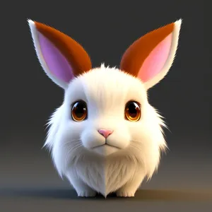 Fluffy Bunny with Adorable Ears