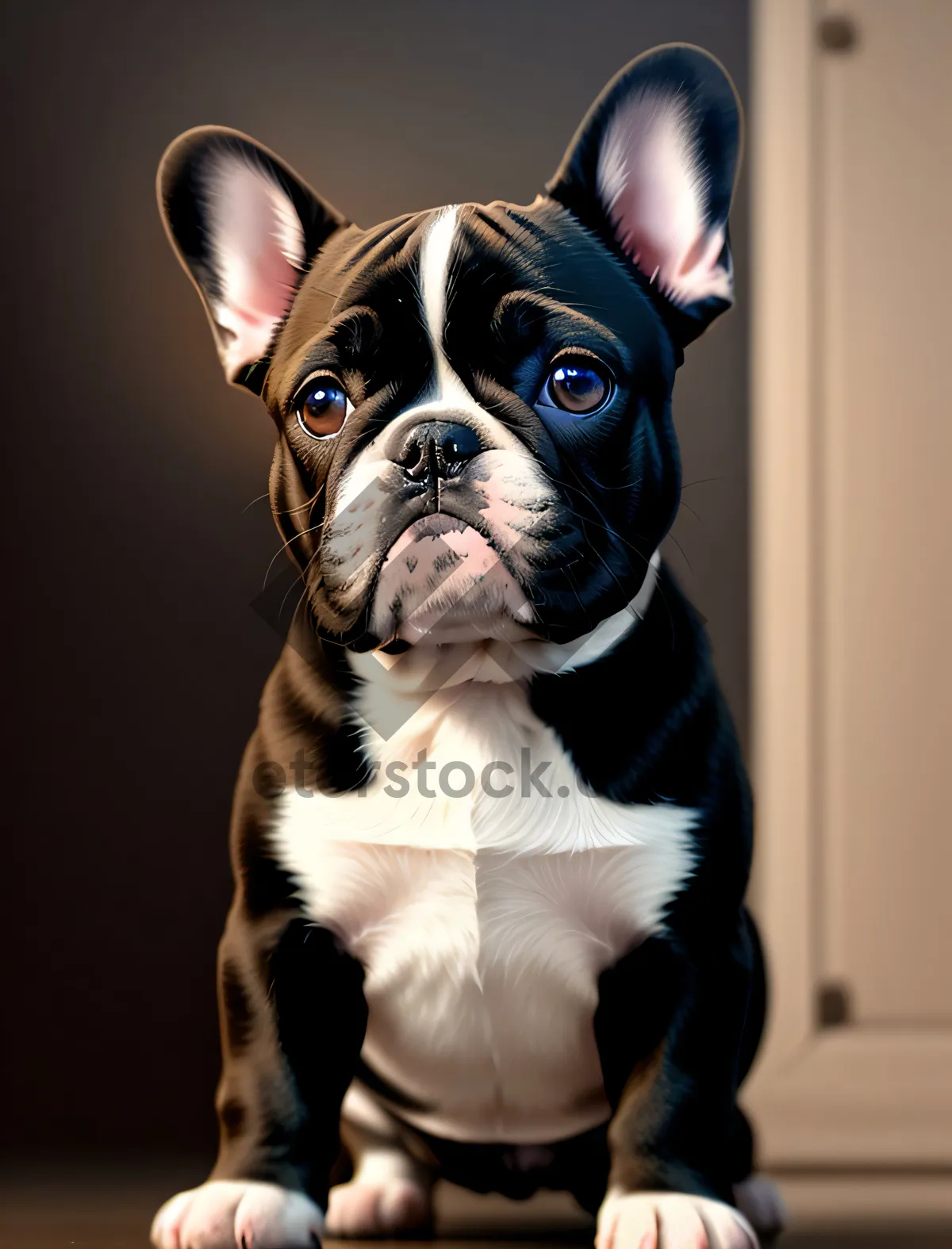 Picture of Adorable Bulldog Puppy - Brown Boxer Terrier