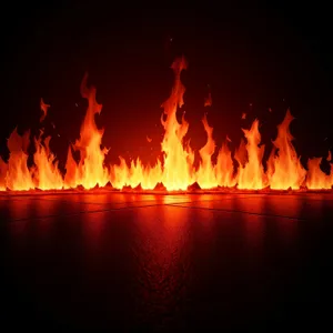 Fiery Glow: A mesmerizing blaze of heat and light.