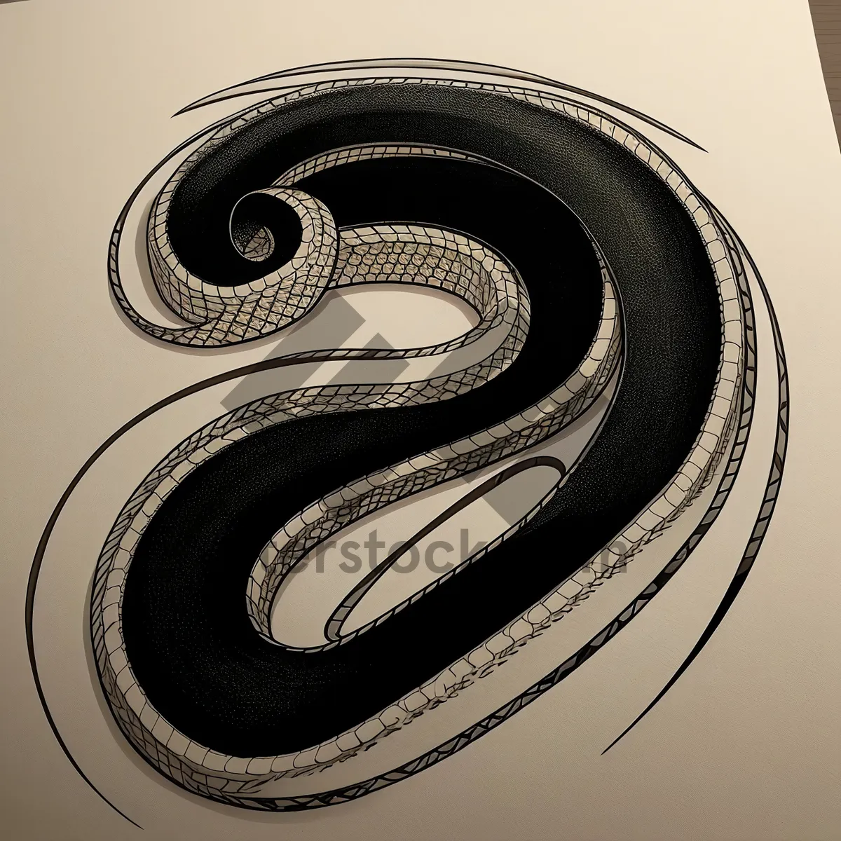 Picture of Dynamic Serpent Spiral Art