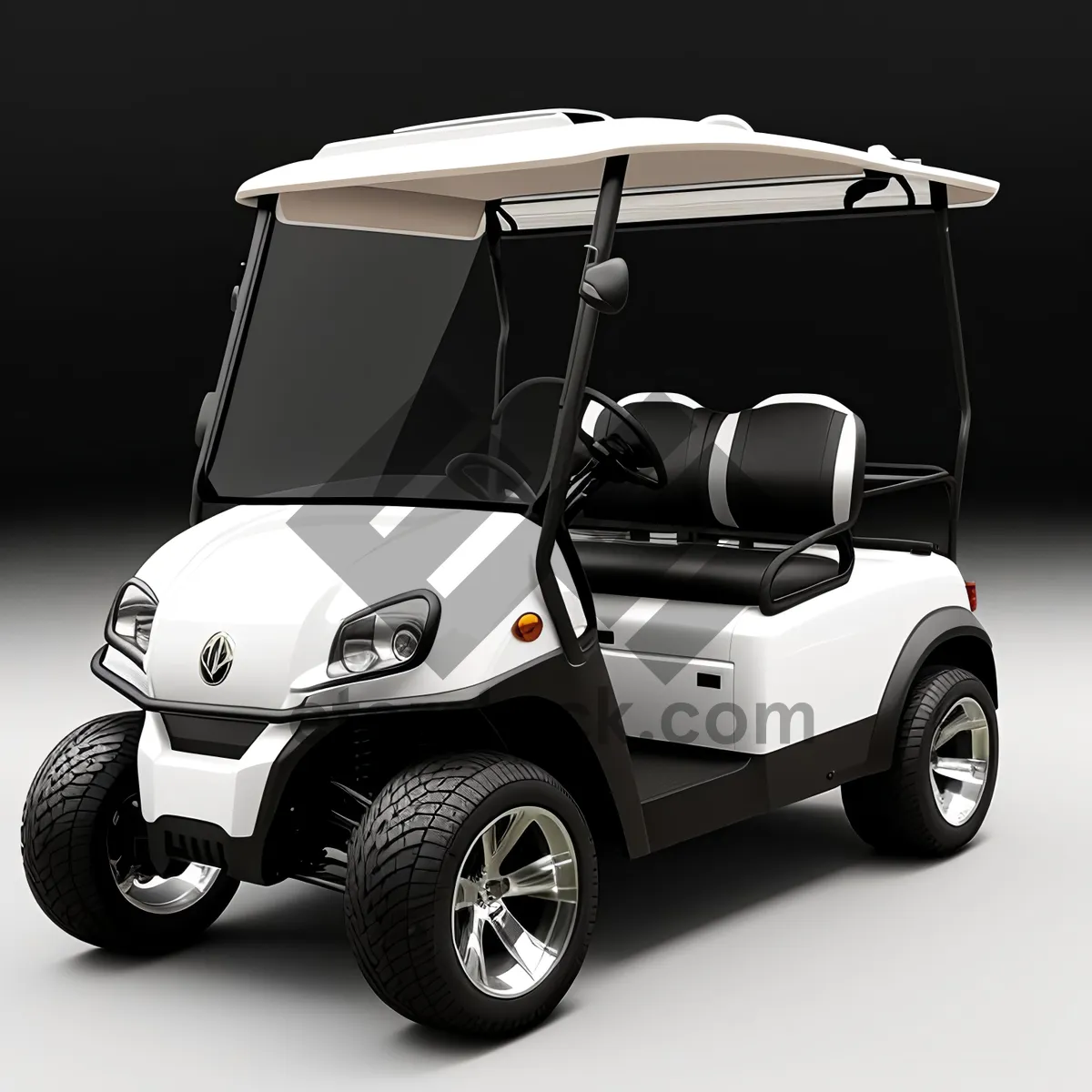 Picture of Golf Cart on the Course - Speed and Style