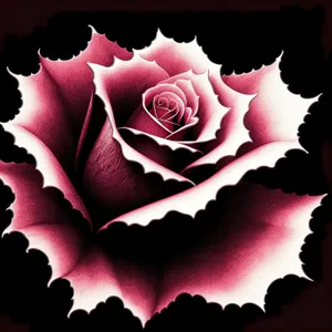 Romantic Pink Rose Blossom for Valentine's Day