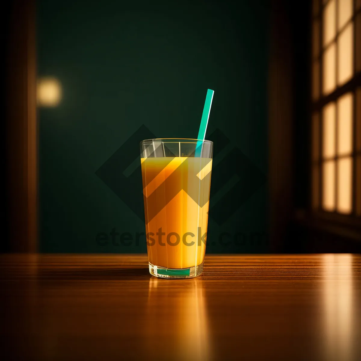 Picture of Refreshing Orange Juice in a Cold Glass