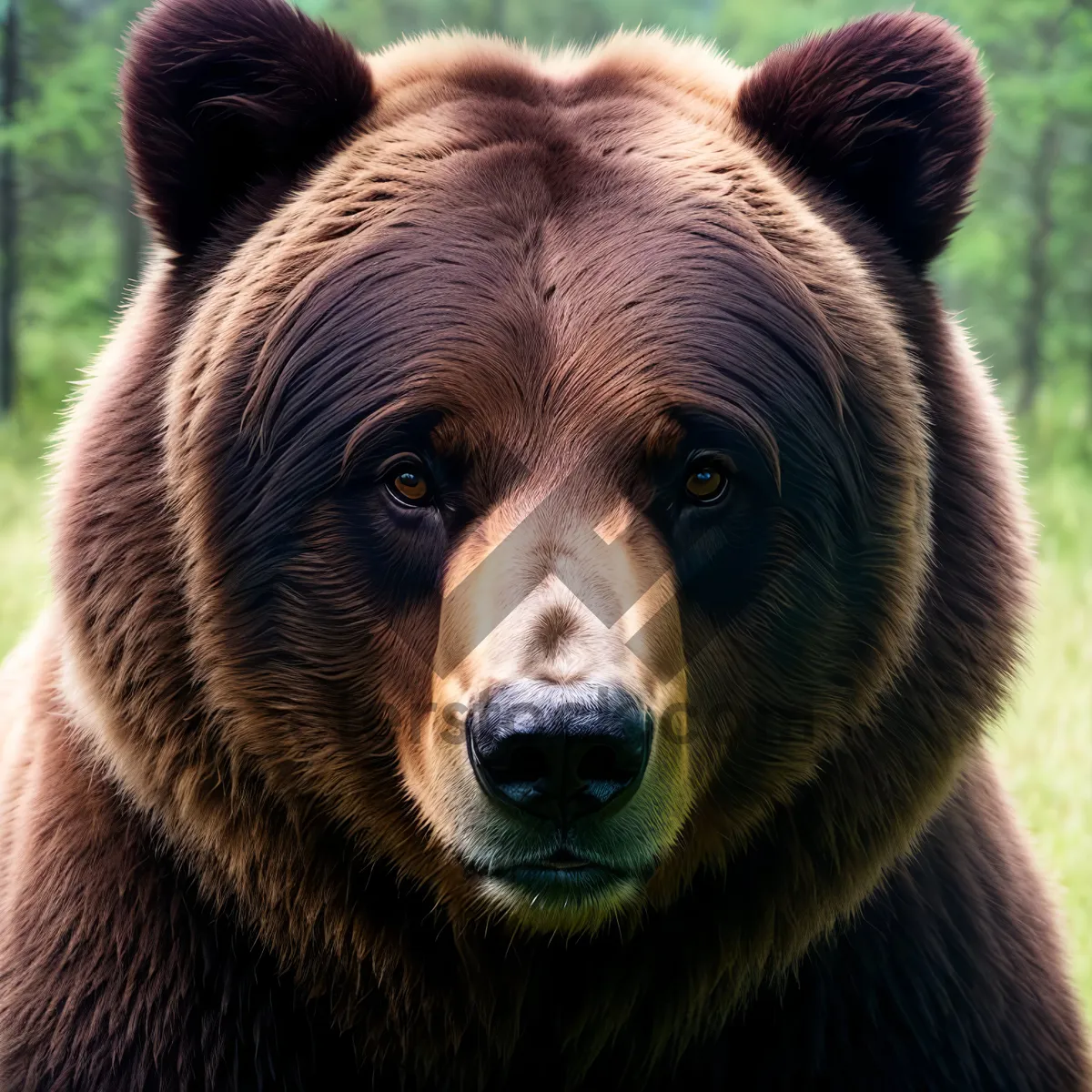 Picture of Wild Brown Bear - Majestic Mammal in Fur