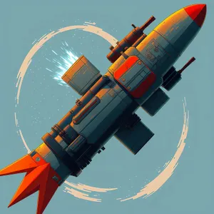 Skybound: Military Jet Soars through the Sky