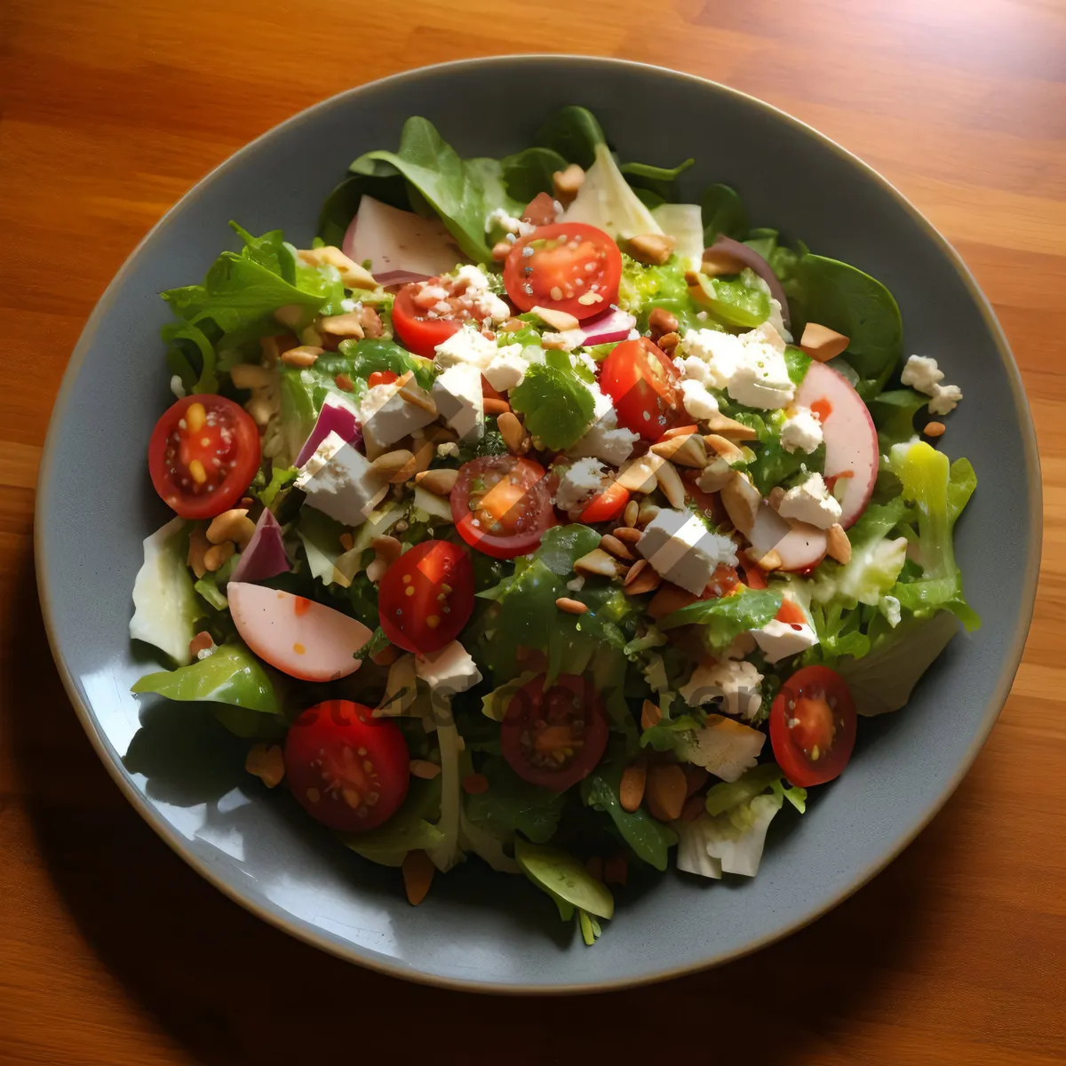 Picture of Fresh and Healthy Vegetable Plate for Lunch Option