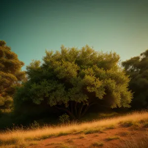 Golden Fall Tapestry in Rustic Countryside