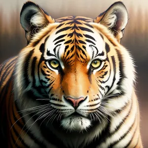 Majestic Tiger: Striped Beauty in the Wild