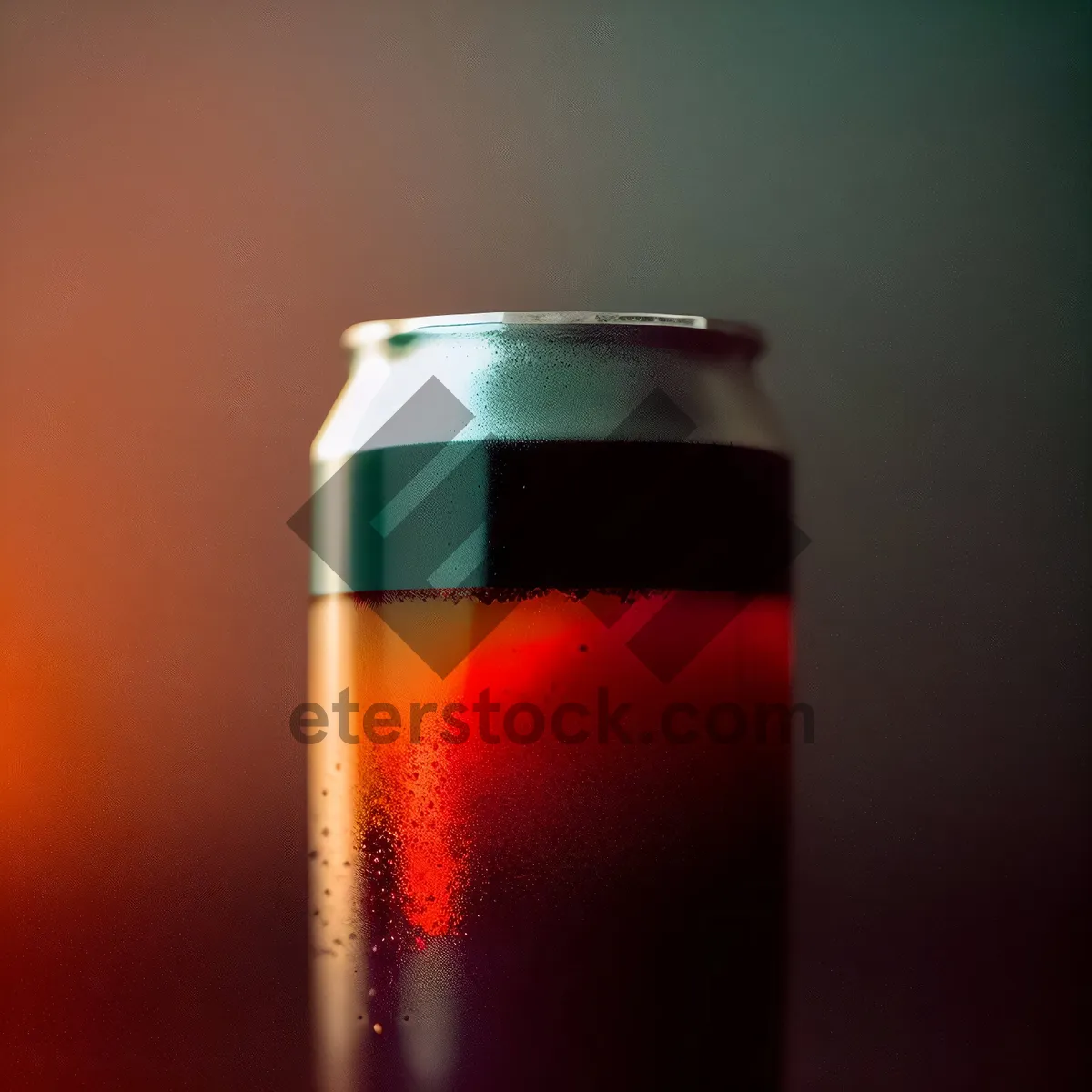 Picture of Refreshing Lager Bottle with Golden Bubbles