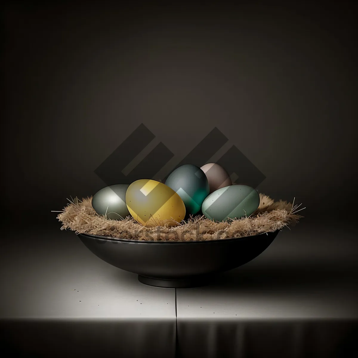 Picture of Colorful Easter-themed Egg Ball on Display