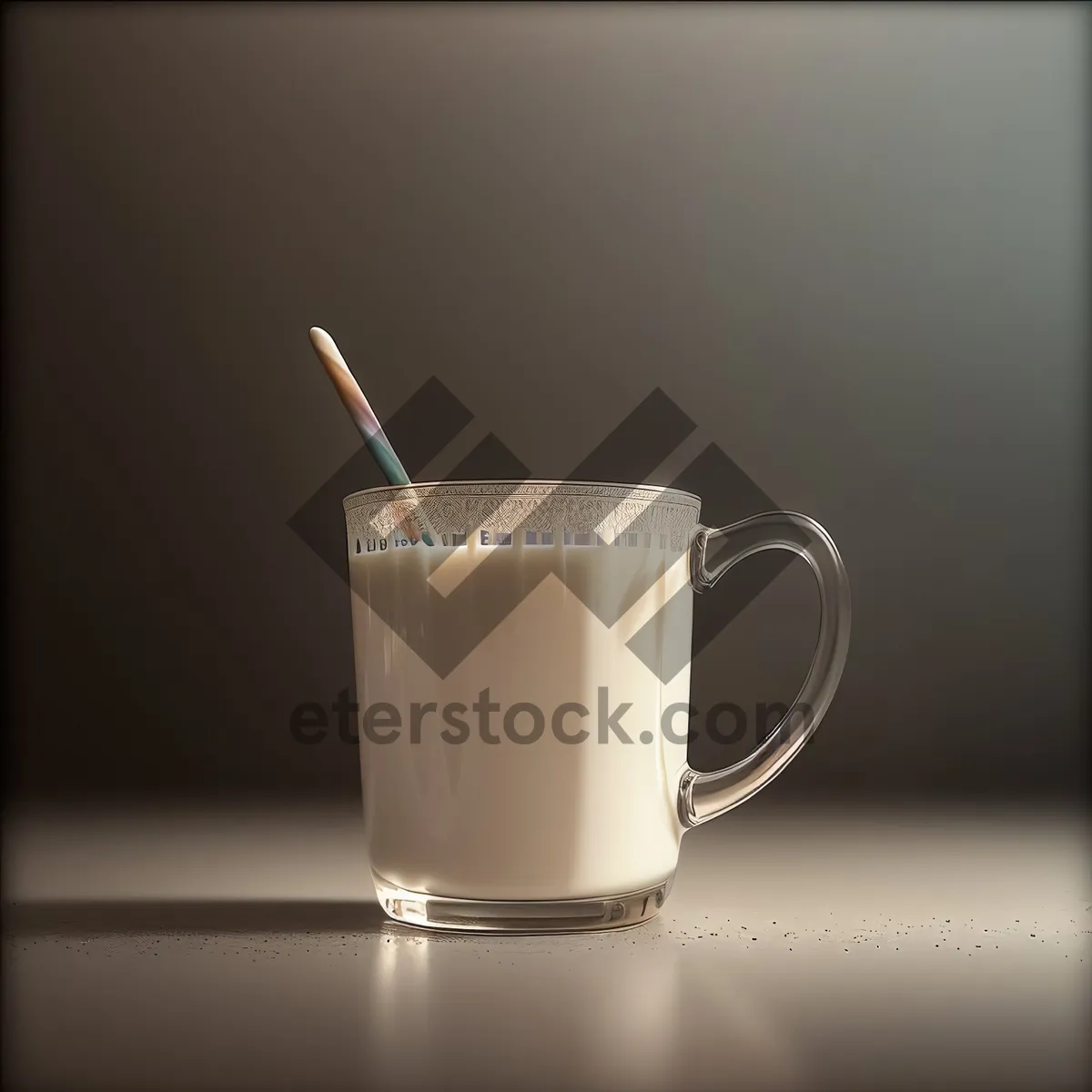 Picture of Hot Espresso in Elegant China Cup