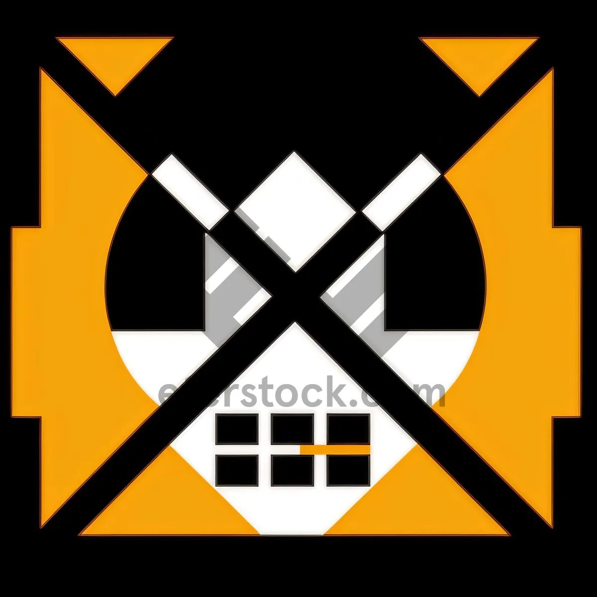 Picture of Bold Symbolic Black Graphic Design Icon