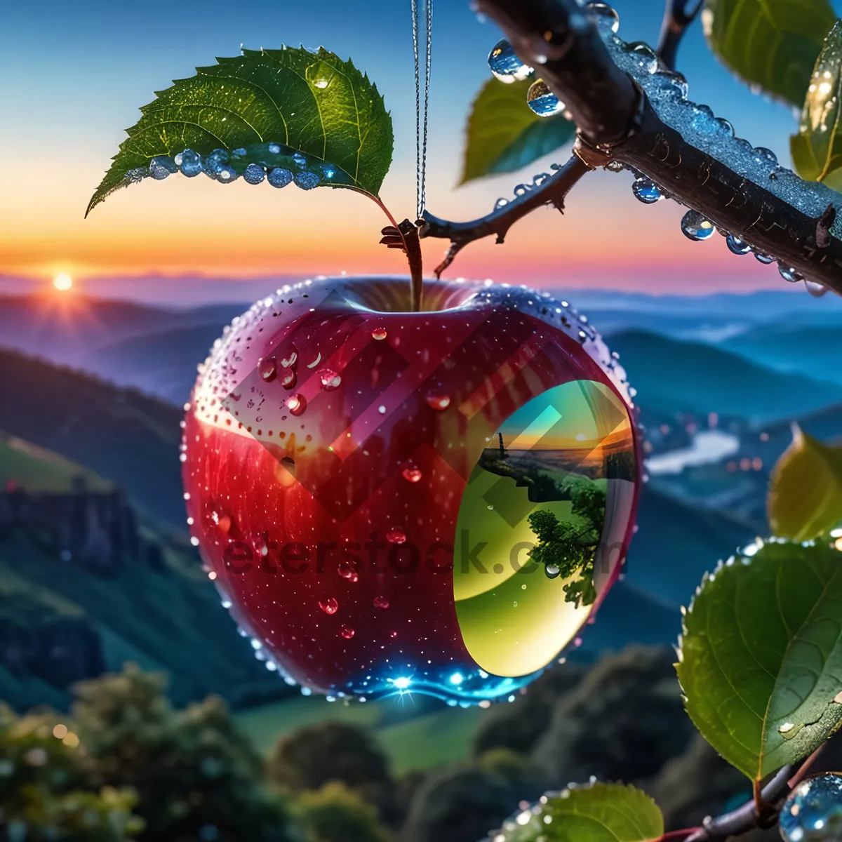 Picture of Juicy Winter Apple for Festive Holiday