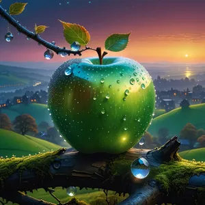 Apple and Calabash Tree on Holiday Planet