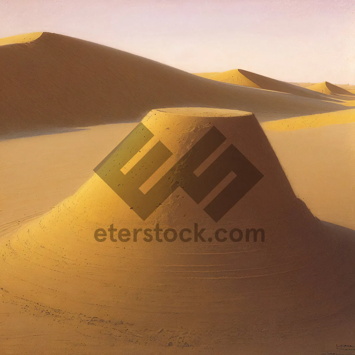 Picture of Orange dunes under the Moroccan sky.