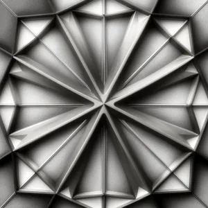 Artistic Gem Pattern: Digital Render of Light and Texture