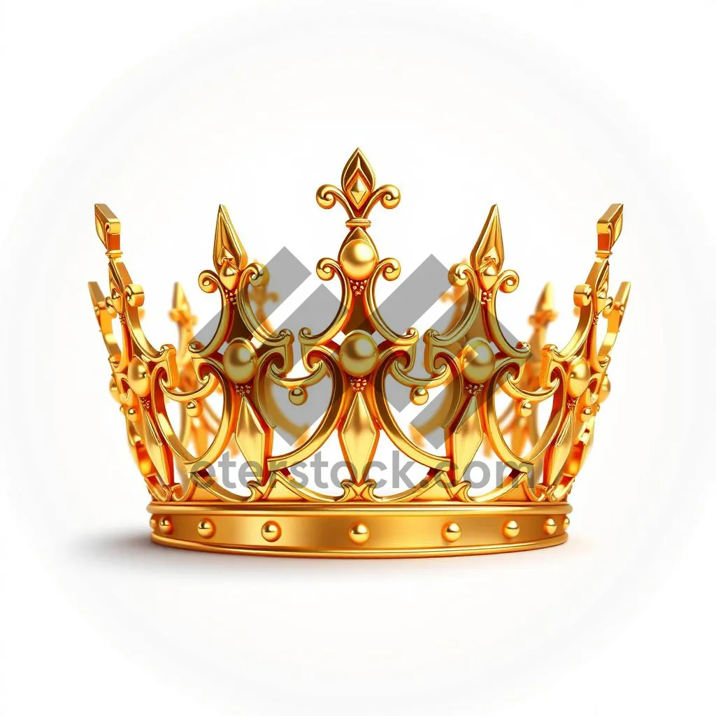 Picture of Gold crown heraldry symbol decoration