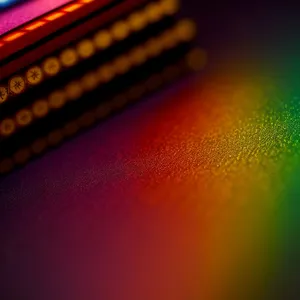 Radiant Colorful Keyboard Design: Futuristic Artistic Blur