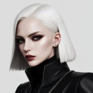 Attractive woman with clean skincare routine and makeup.