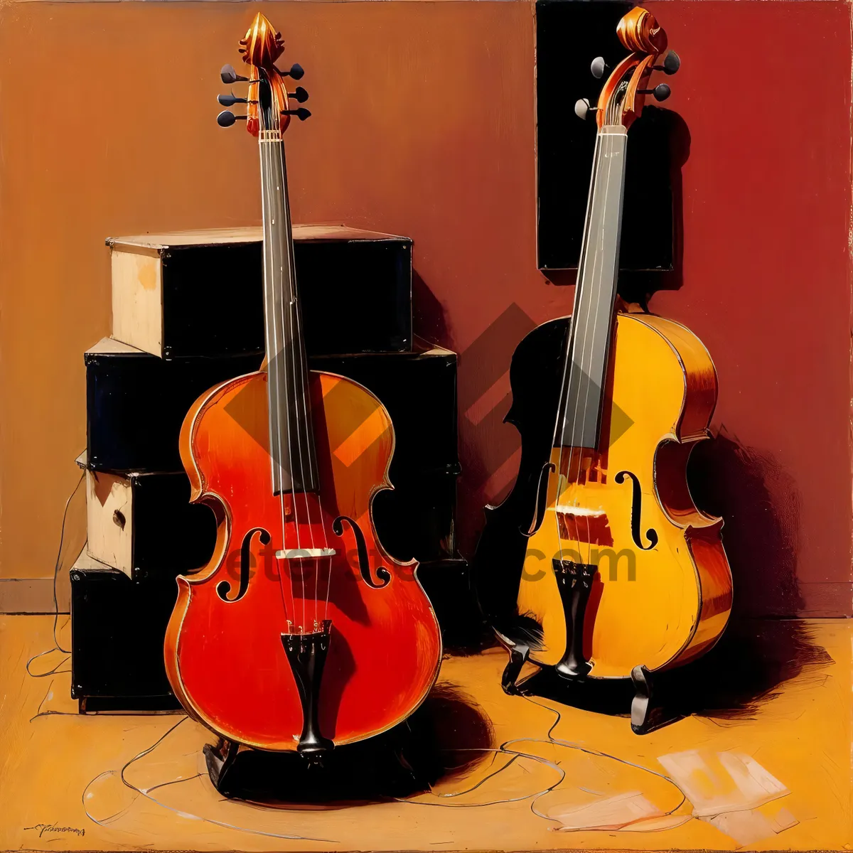 Picture of Melodic Strings: A Symphony of Musical Instruments