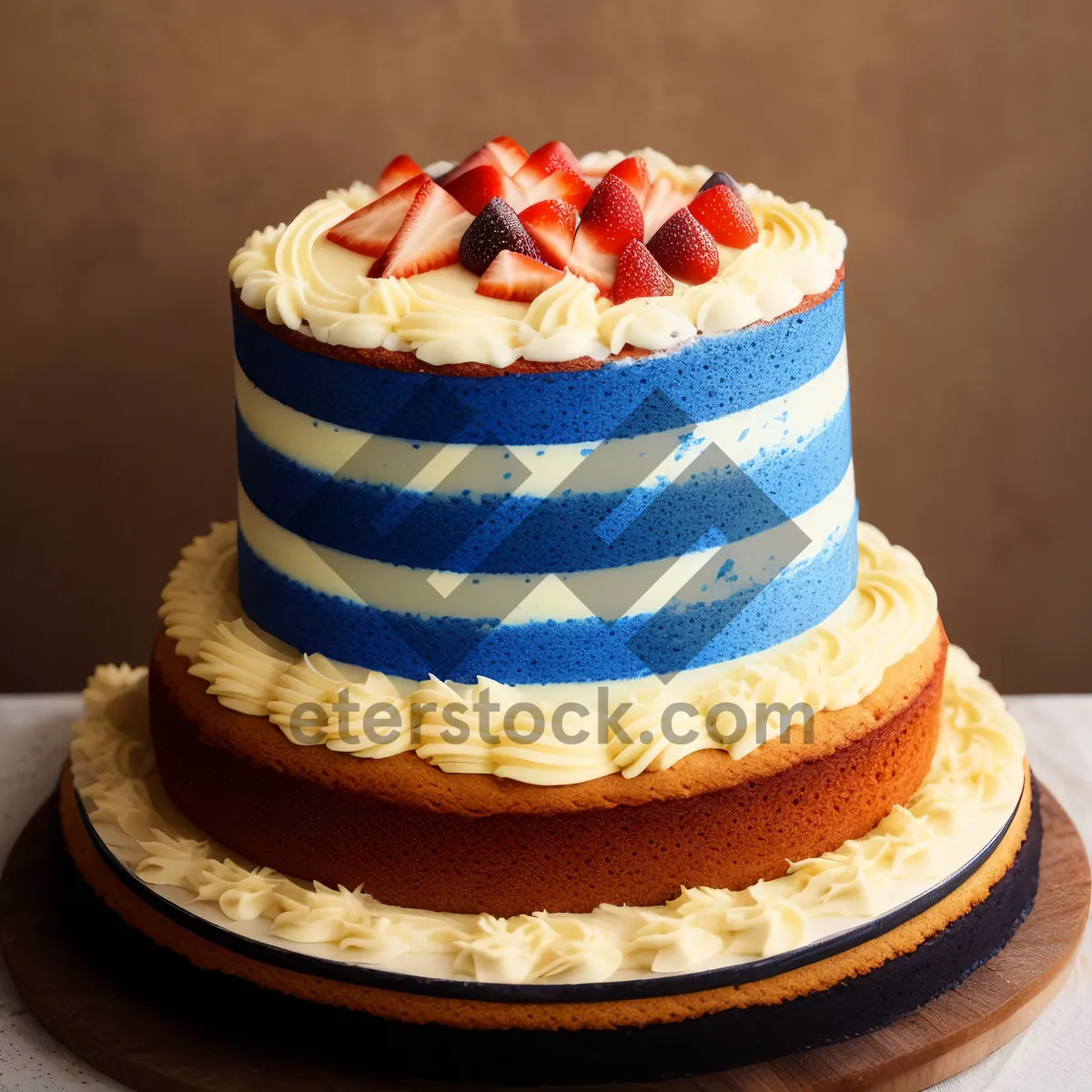 Picture of Gourmet chocolate cake at a bakery shop.