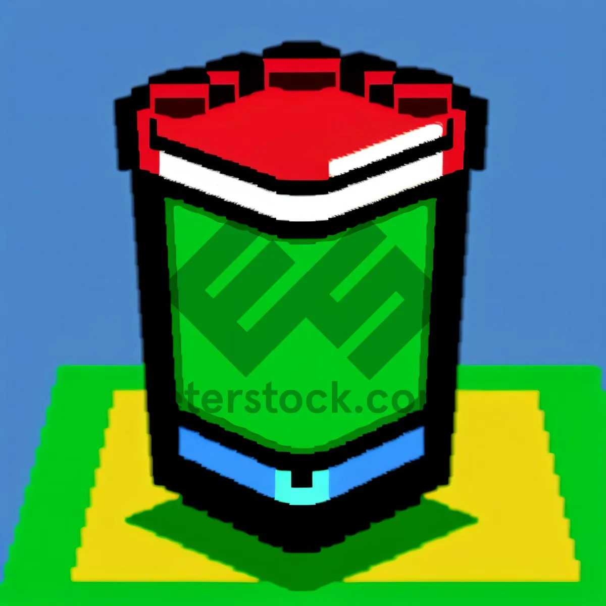 Picture of Plastic Garbage Container: Conserve and Dispose Responsibly