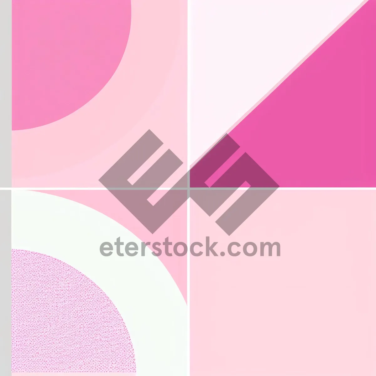 Picture of Pink Graphic Letterhead Design with Decorative Patterns