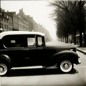 Vintage Pickup Truck with Rumble Seat