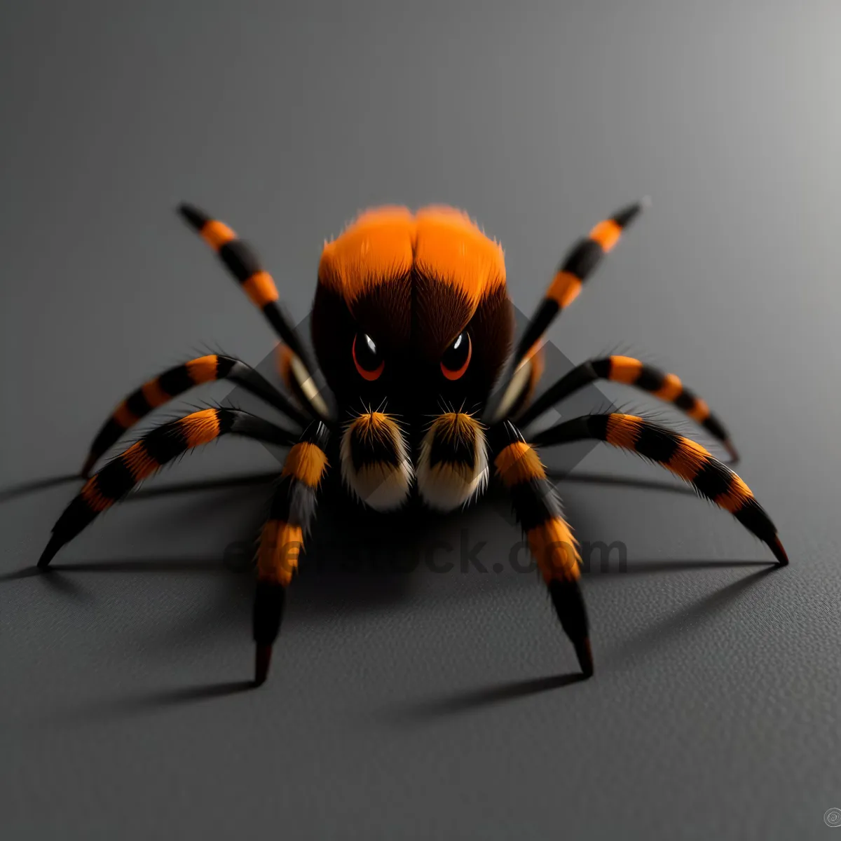 Picture of Close-Up of Yellow Garden Spider on Flower